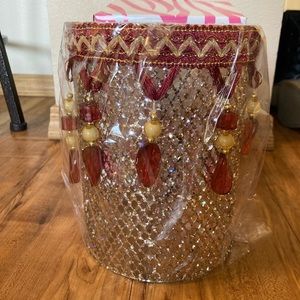 Pink Zebra Baroque Bling Shade